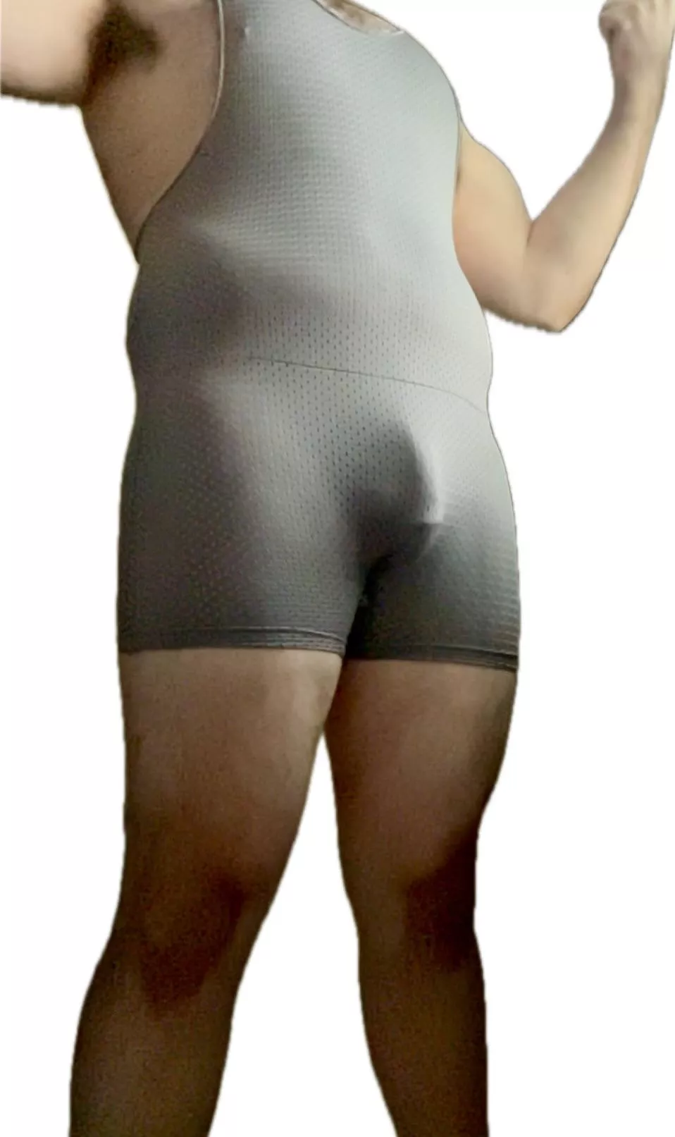 Whether I win or lose our wrestling match, I’m still ripping the singlet off at the end 😜😈