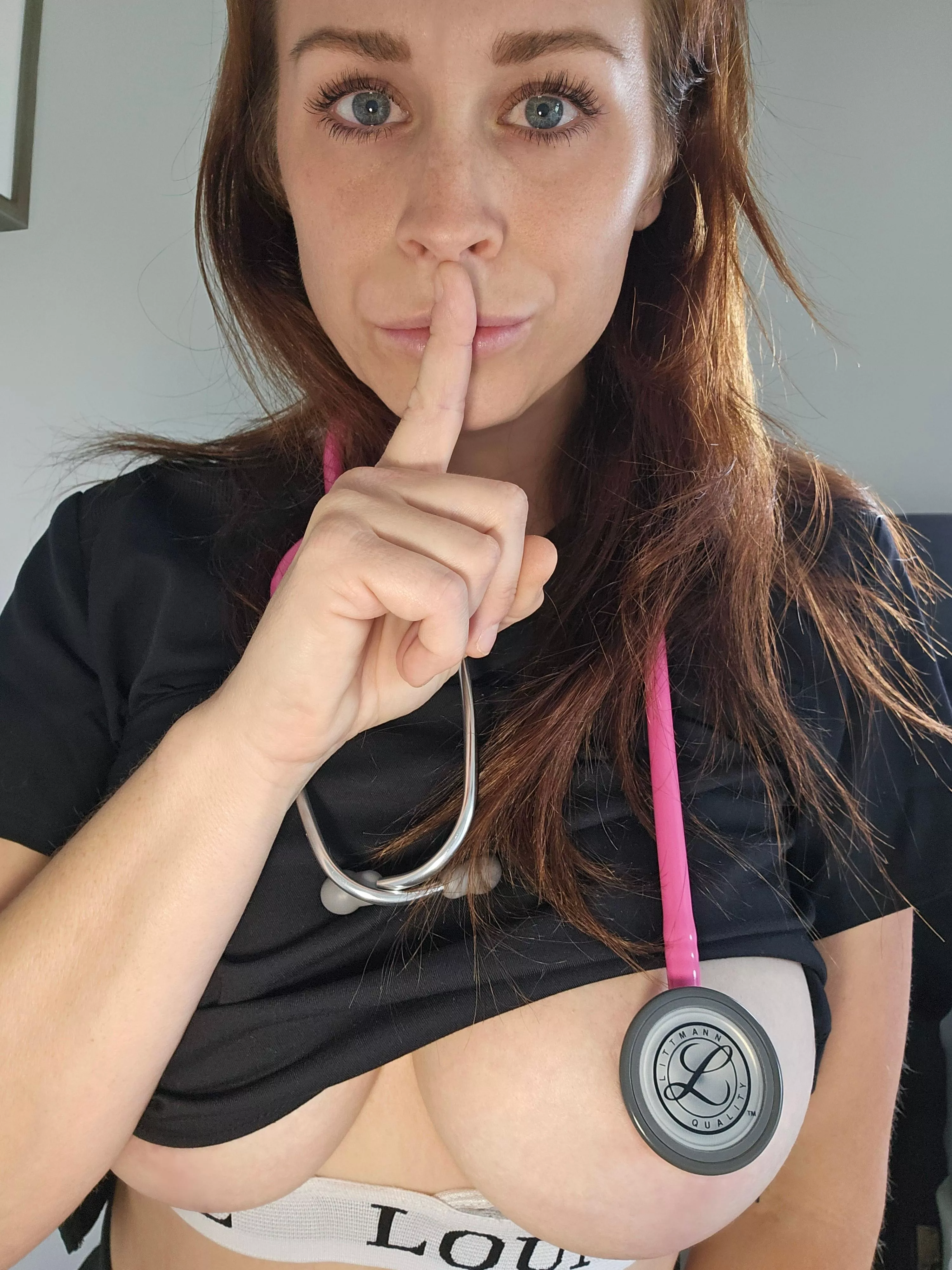 Don't tell anyone what happened in the exam room