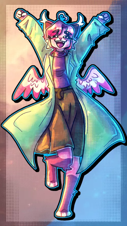 Jumping for joy!!~(art by me!)