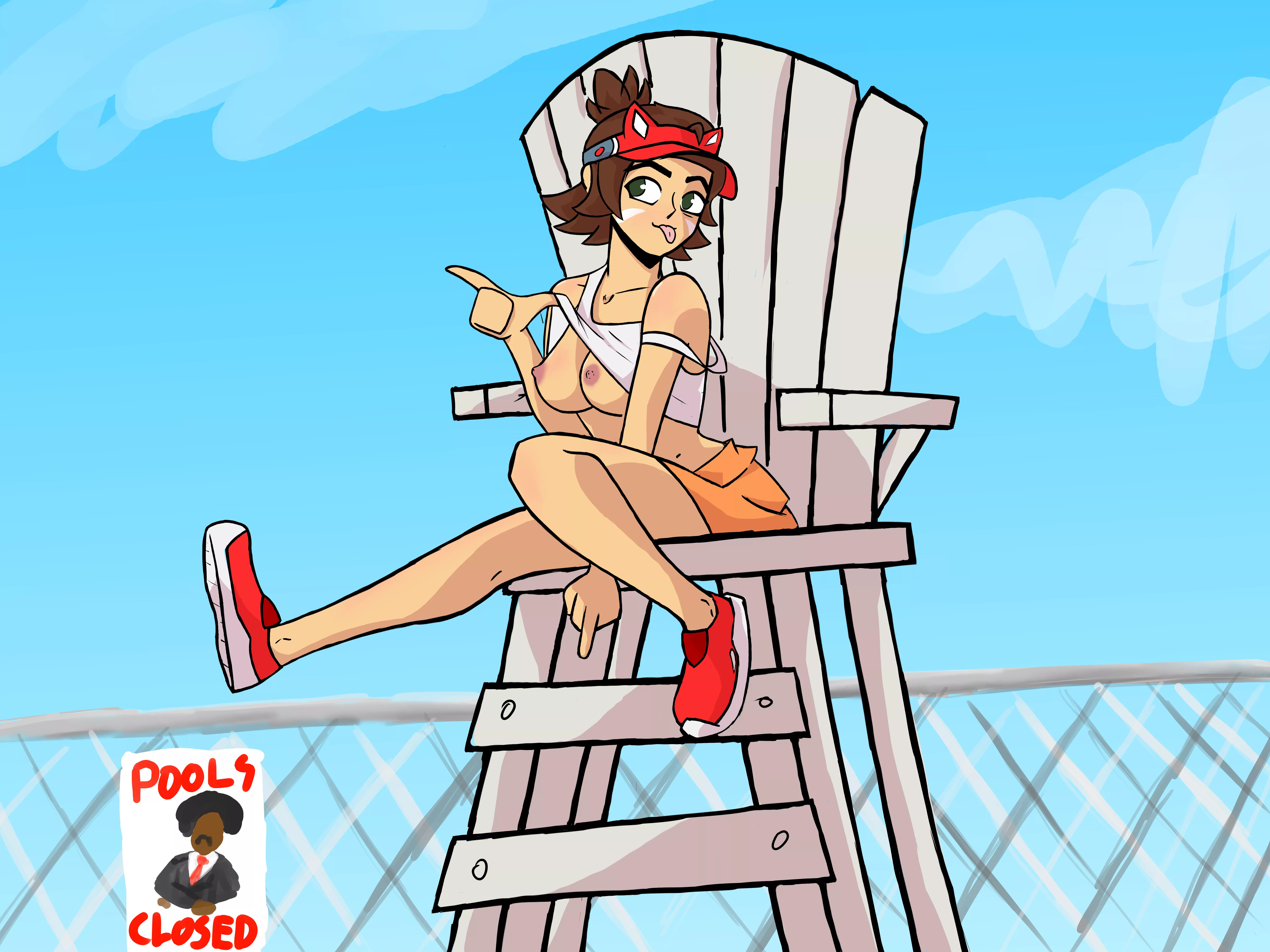 My friend gave me $10 to draw lifeguard Kiriko