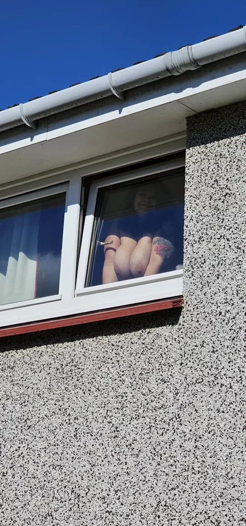 My wife as I left this morning