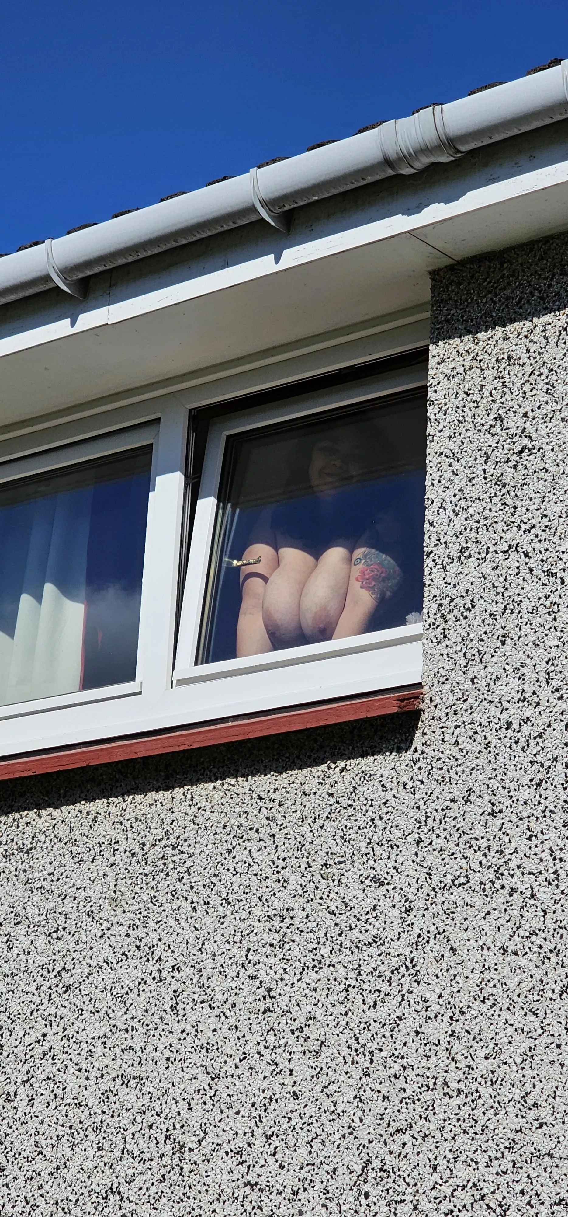 My wife as I left this morning