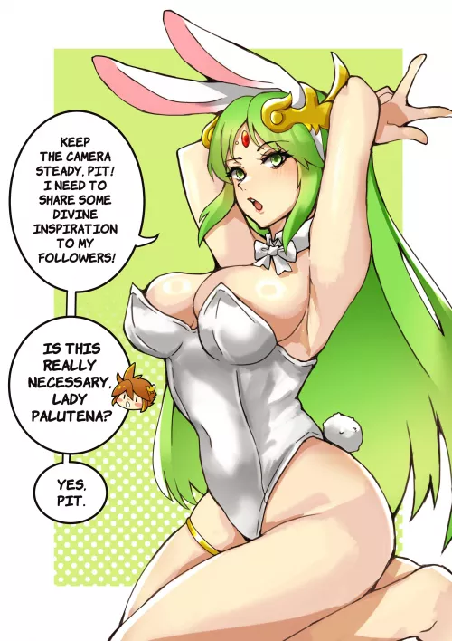 Palutena's lewd photoshoot to spread divine inspiration (1340smile)