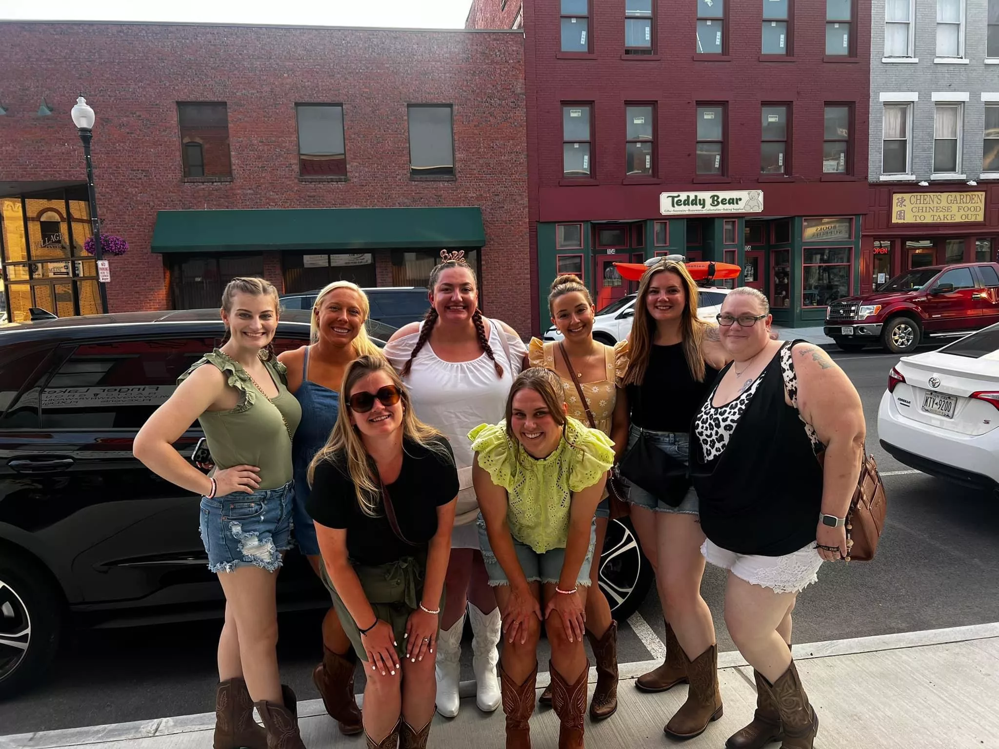 Standing 1-5, bent over 6 and 7