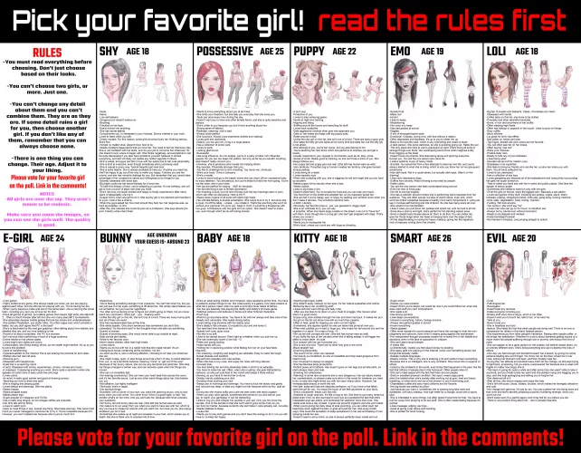 Choose your favorite girl. Download pic to see HD.