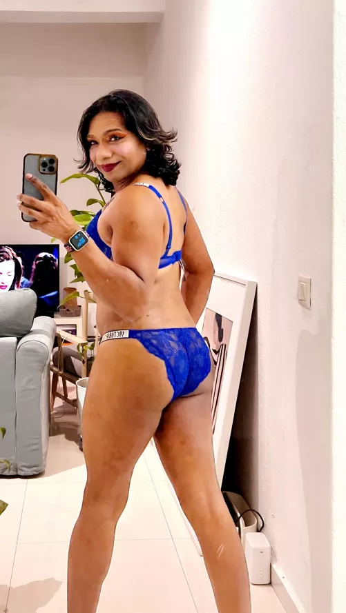 How do I look in blue ?