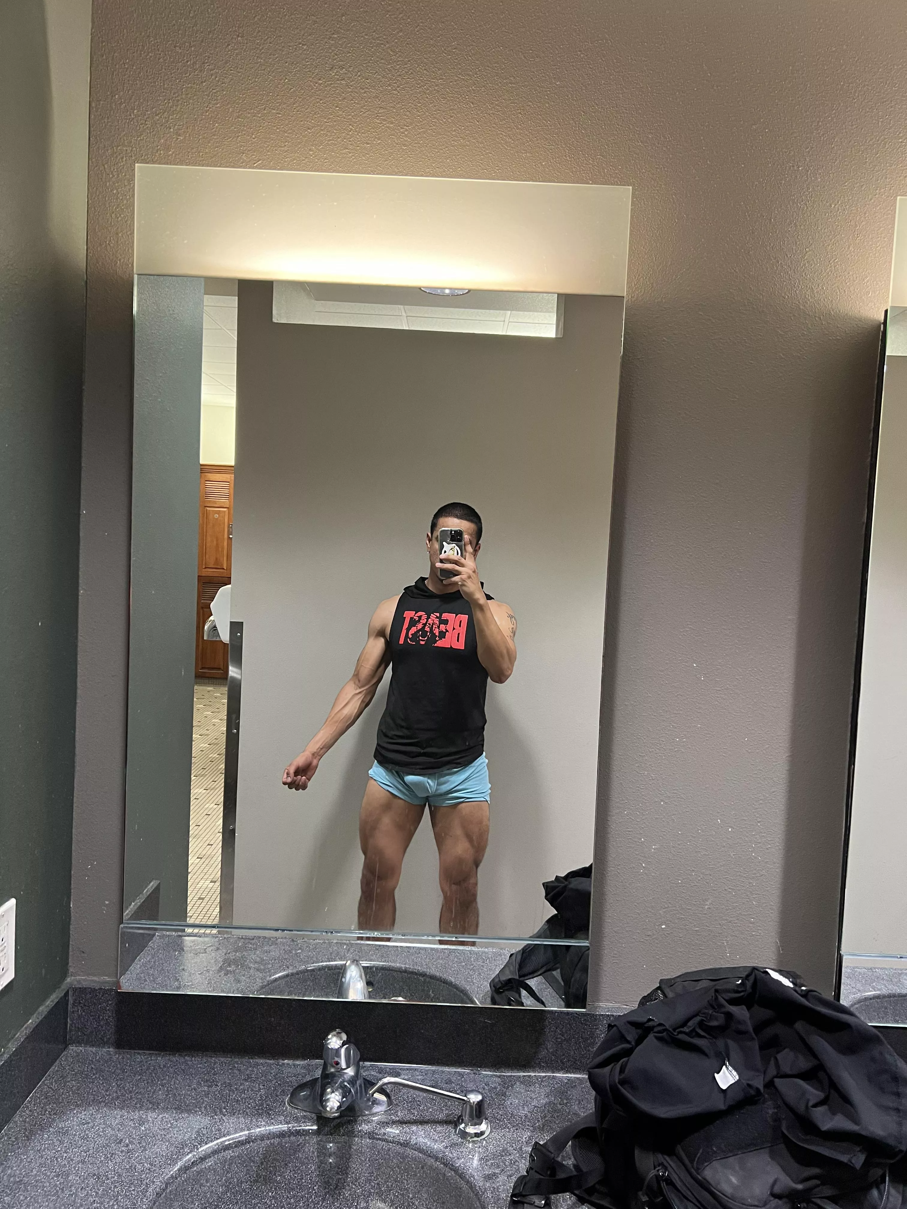 Meeting in the locker room 