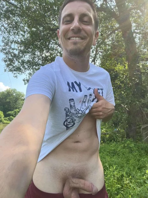 Anyone want a wiener in the woods?