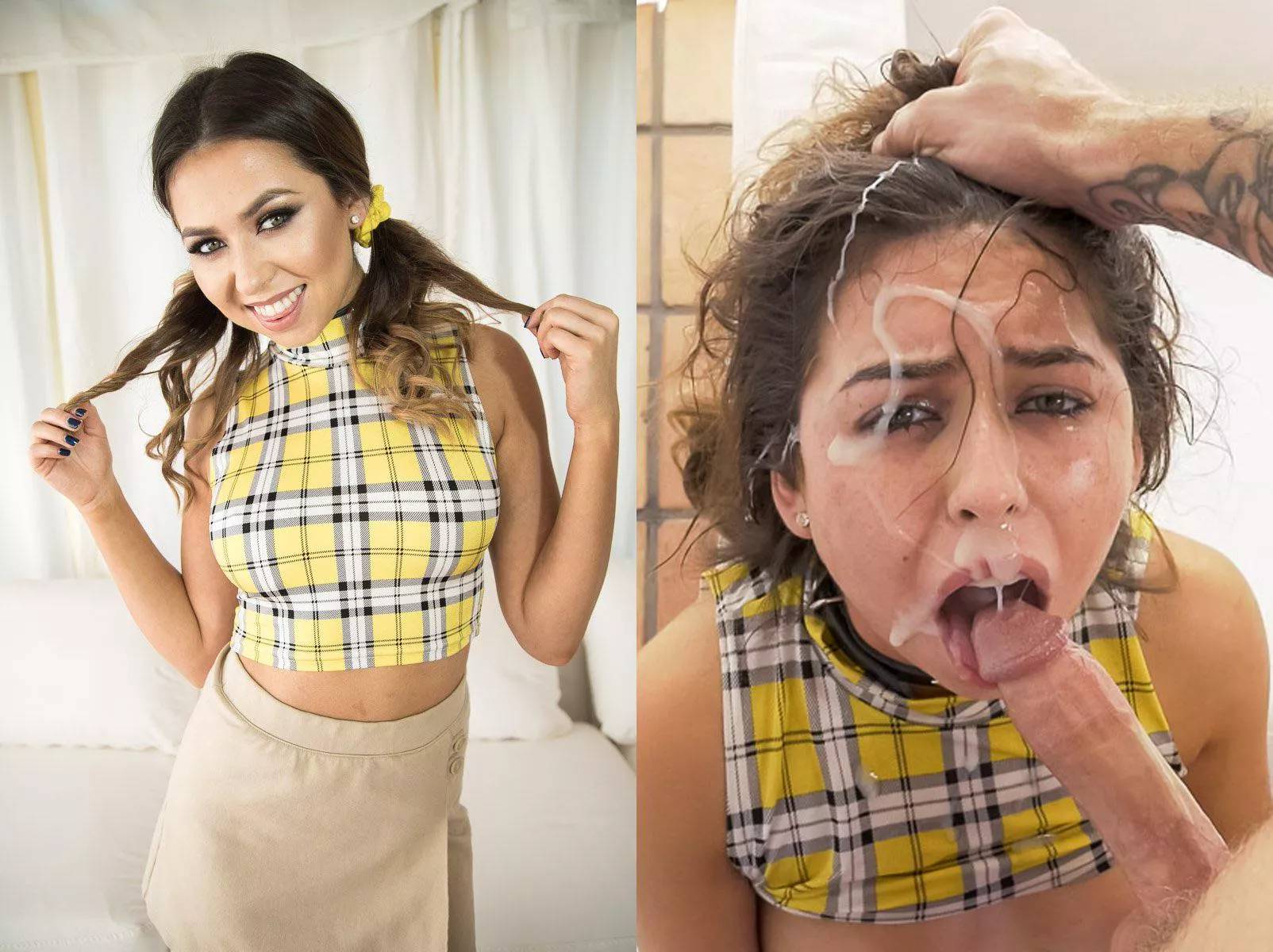 Before & after Melissa Moore 