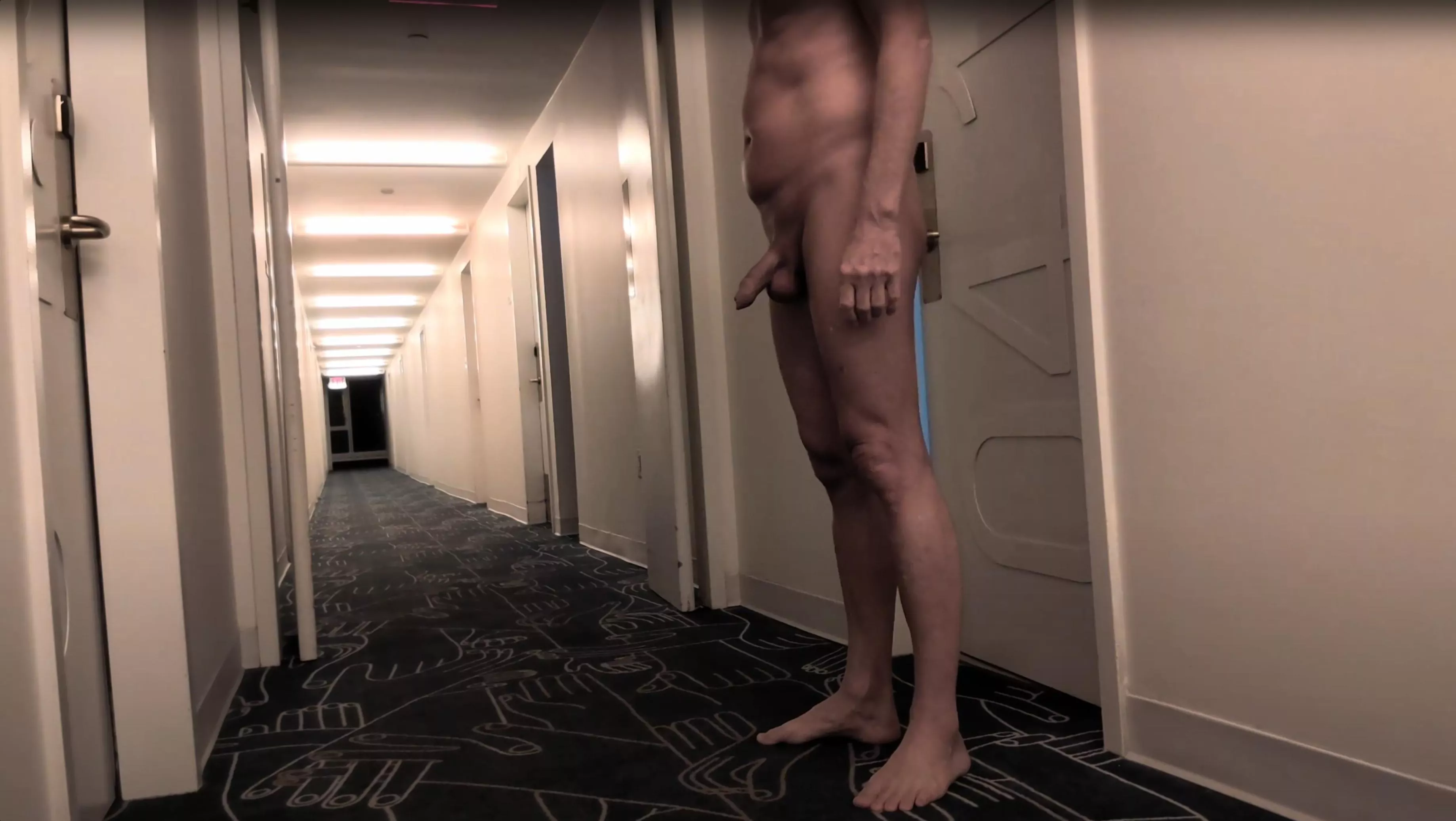 Exploring the hallway