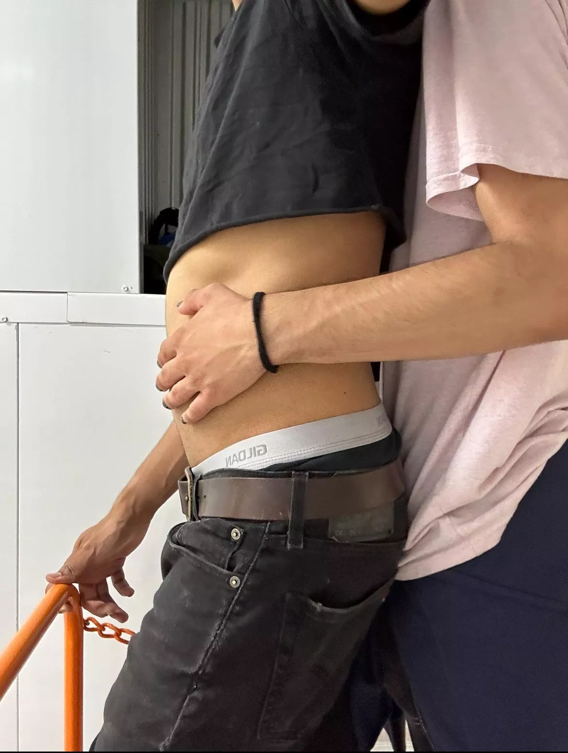 got my first crop top and he liked it :)