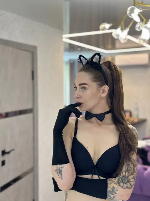 I'm sensual in my favorite lingerie