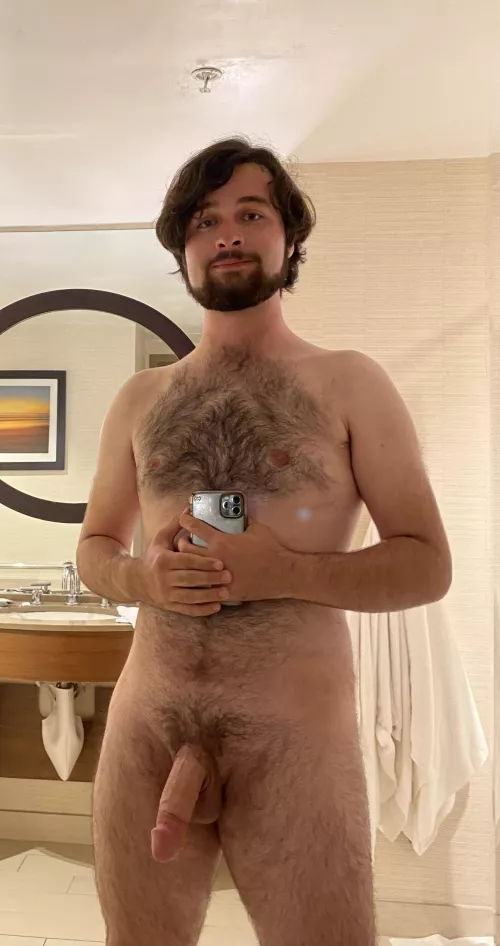 Impromptu bathroom selfie