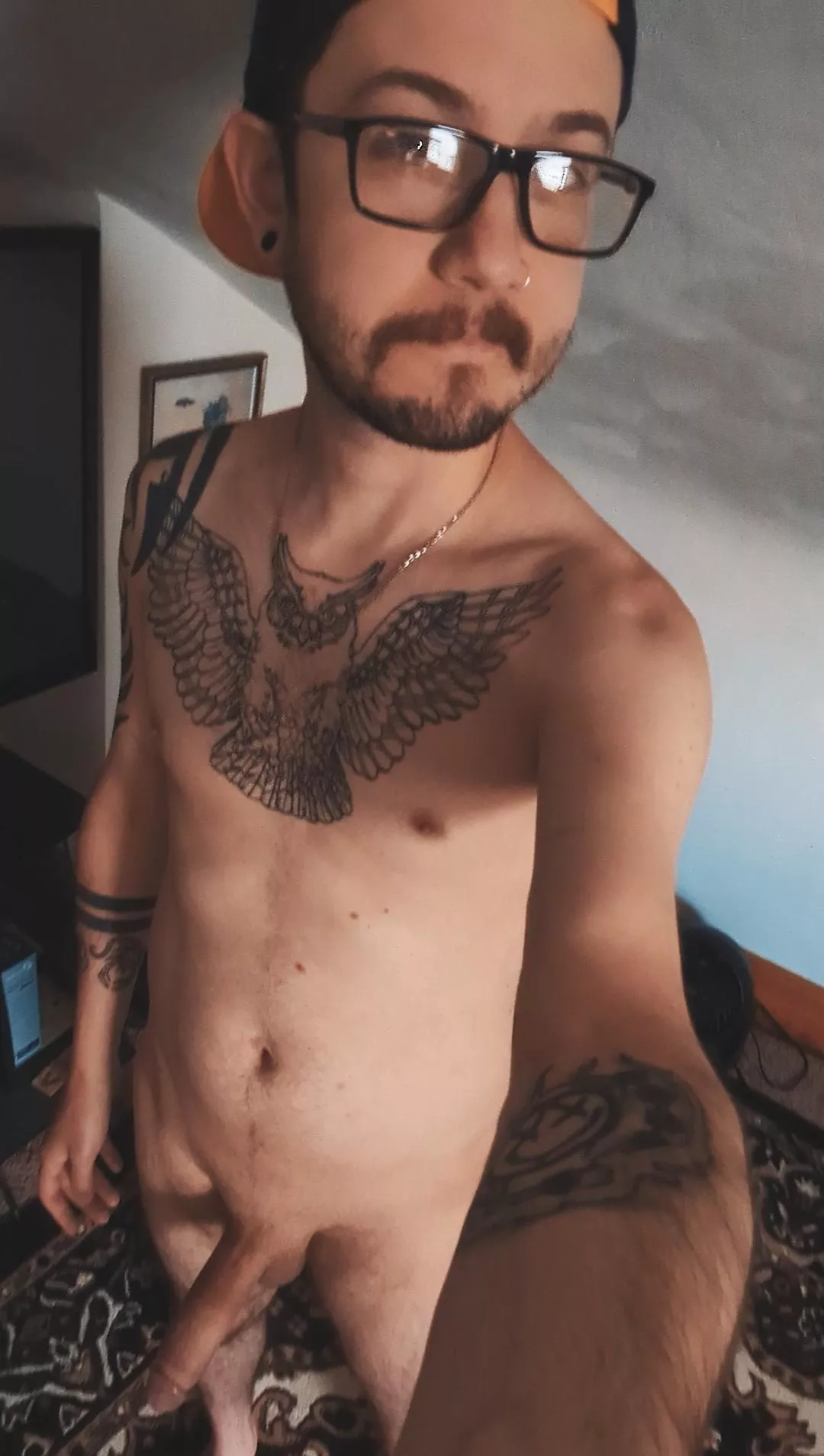 It's been in the 90s so, sorry to my neighbors but I'm staying naked 