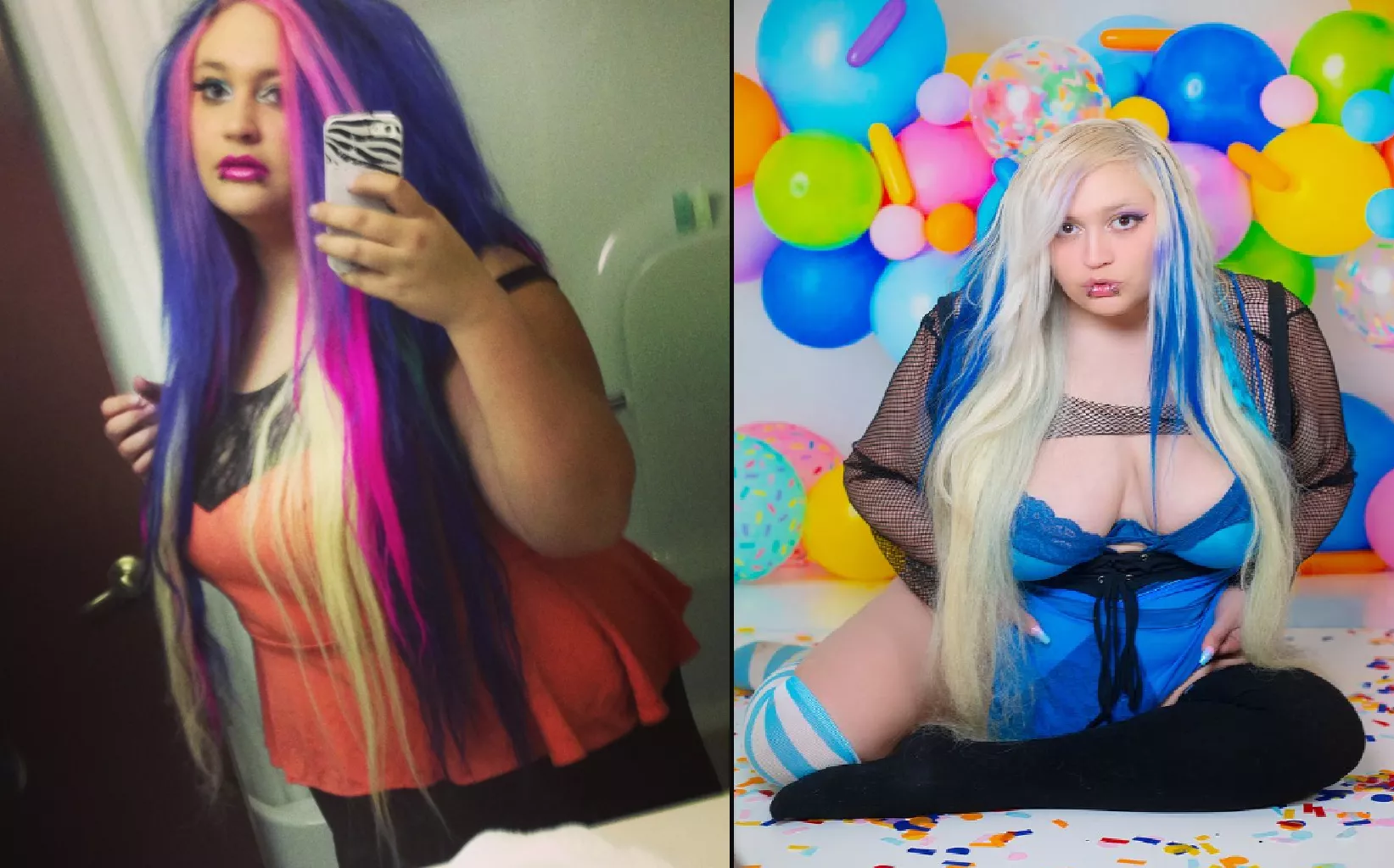 Lost weight, went blonde, studied makeup, better fashion, etc. Still a virgin though.