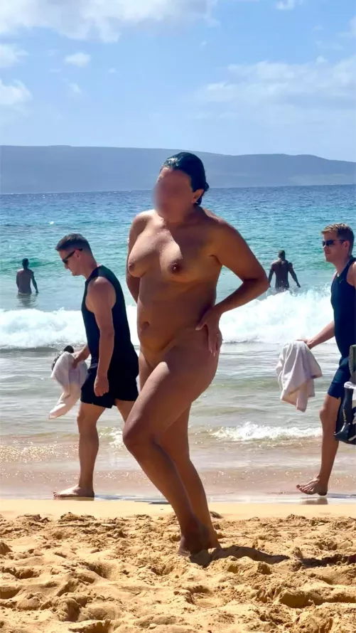 My true joy is being naked on the beach. 56f