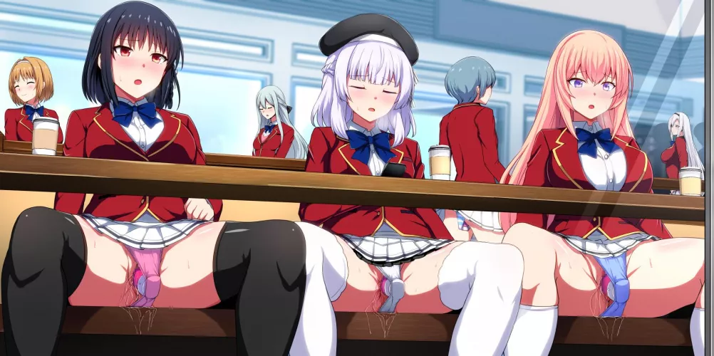 Suzune, Arisu, And Ichinose In Class Wearing Vibrators (Classroom Of The Elite)