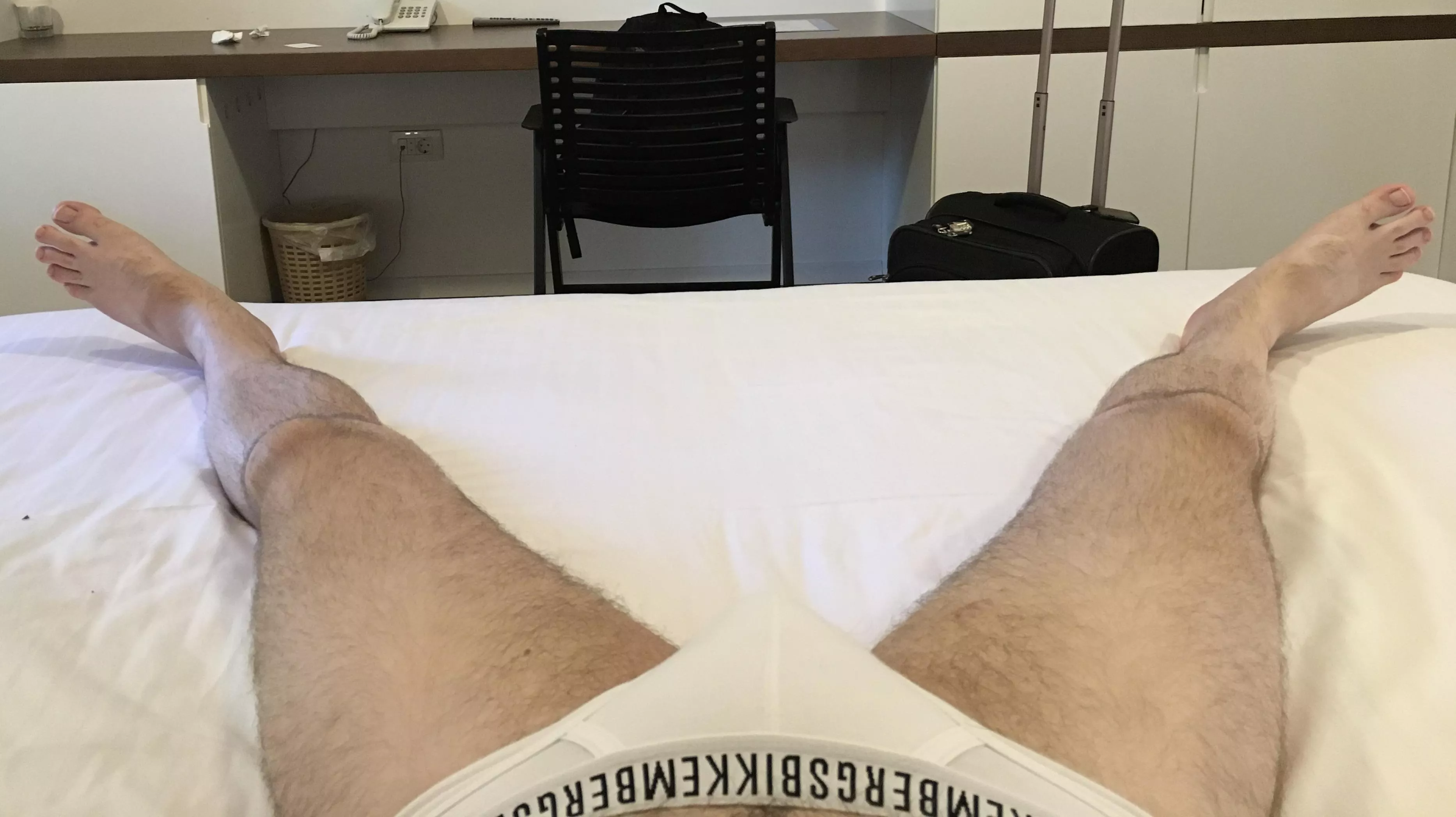 Travel time. Nice to get away for a few days. Love arriving at my hotel after a long journey, stripping off and taking a nap before dinner.