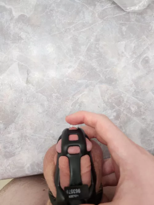 5 days into my two month lockup and I just bought a vibrating plug... it's driving me insane I'm leaking soo much. And even accidentally came when I put it in the first time