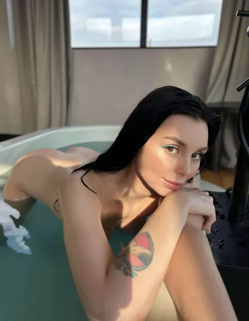 Bent over in the bath. My tight asshole is ready