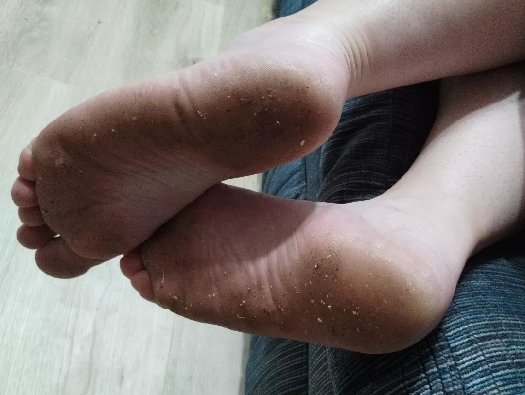 Can you believe how dirty they got, help me clean them?