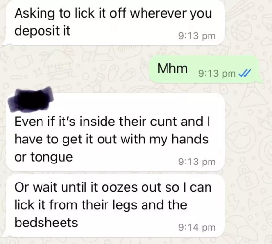 Cuckqueen training herself to love cleaning up my creampies 