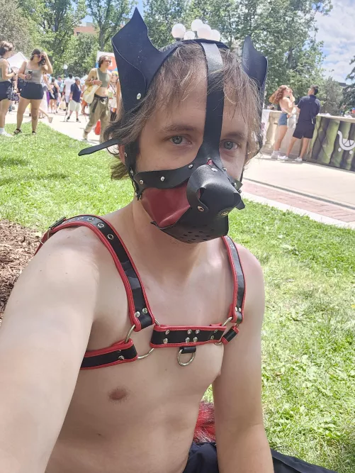 It was hot and sunny at Pride!