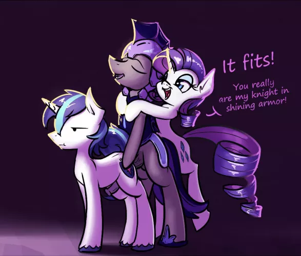 Knight in Shining Armor (artist:ponegranate)