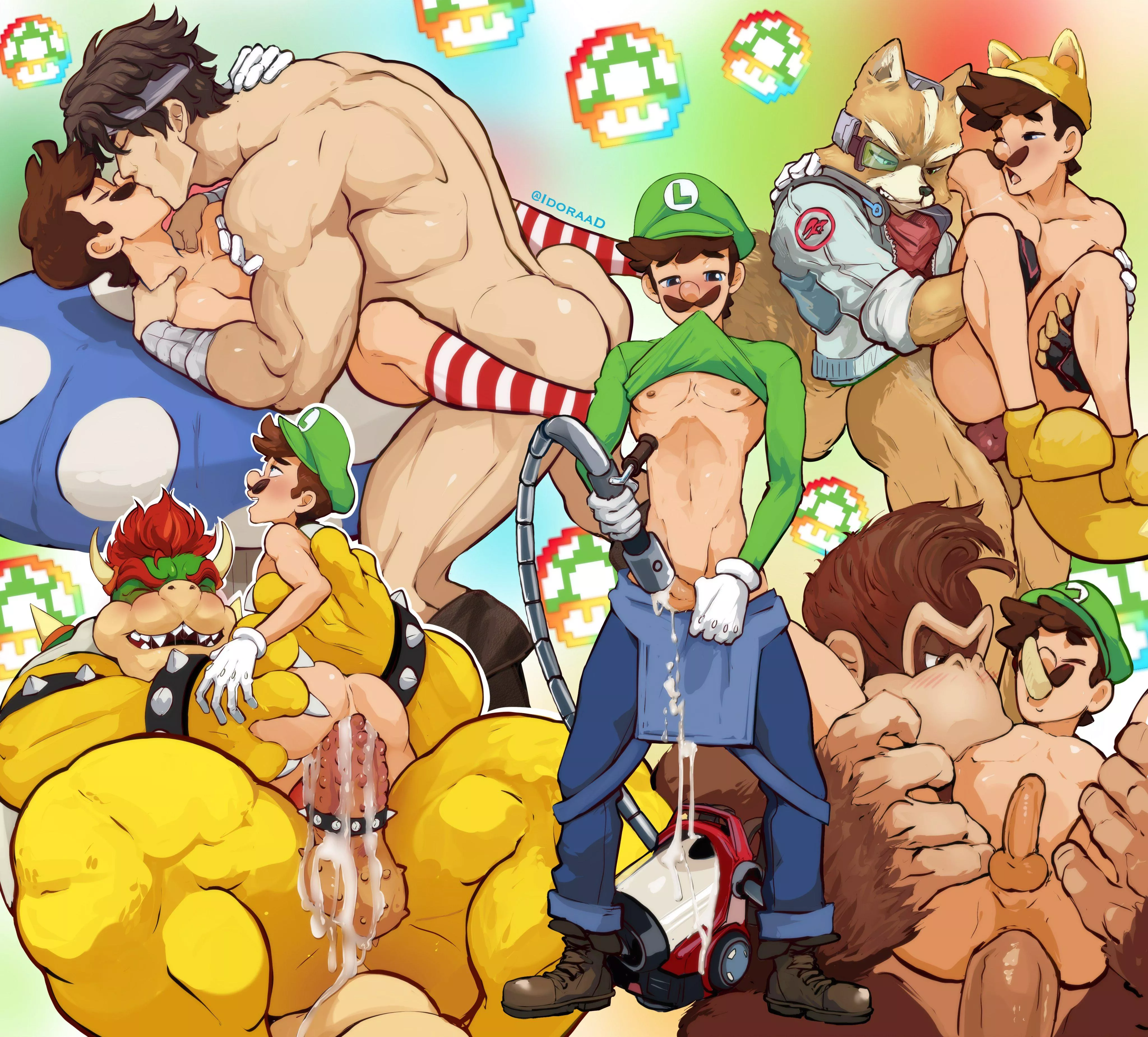 Luigi is the best power bottom in mushroom kingdom (By IdoraaD) 