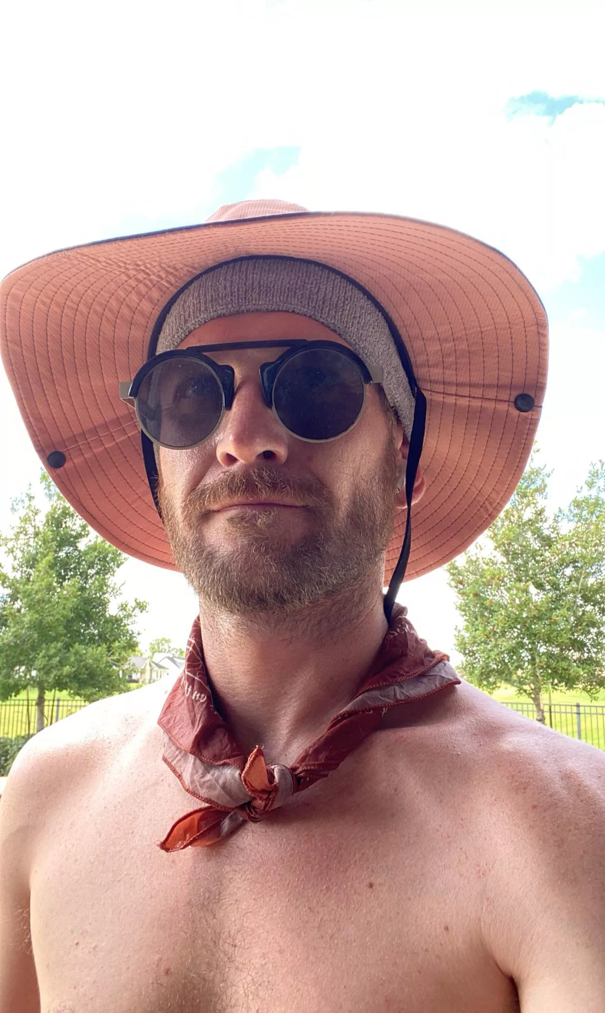 My attire for painting a pool patio today!