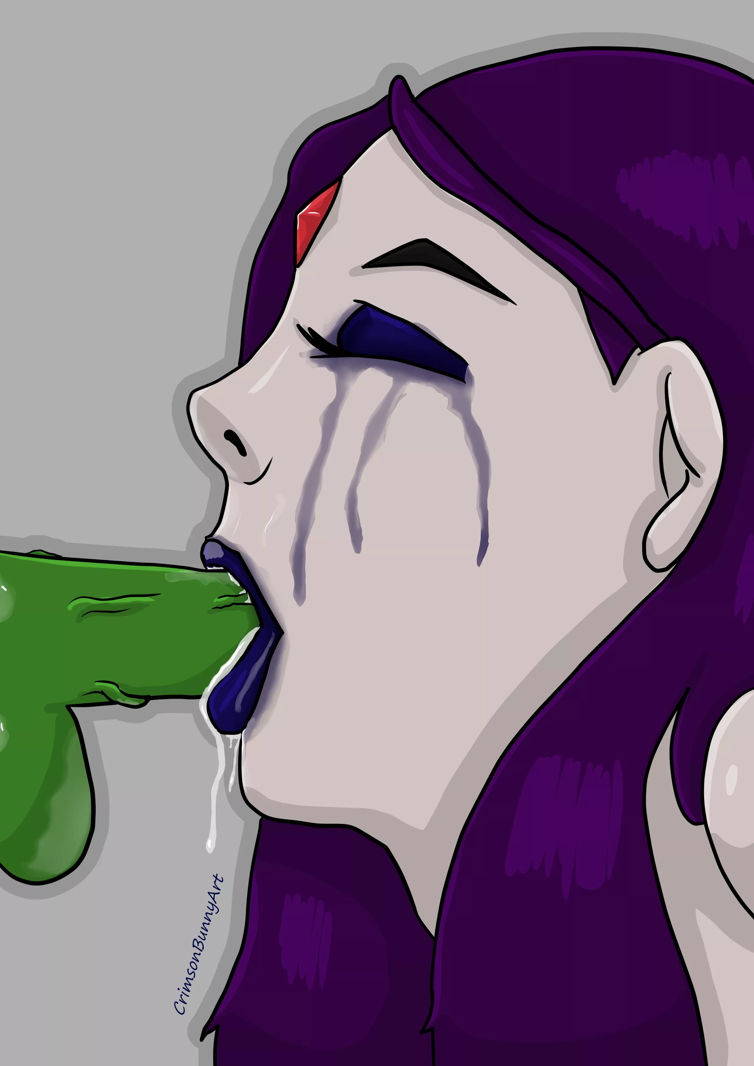 Raven likes it rough (CrimsonBunnyArt)