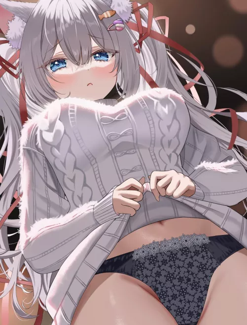 Showing her lovely pantsu [Artist's OC]