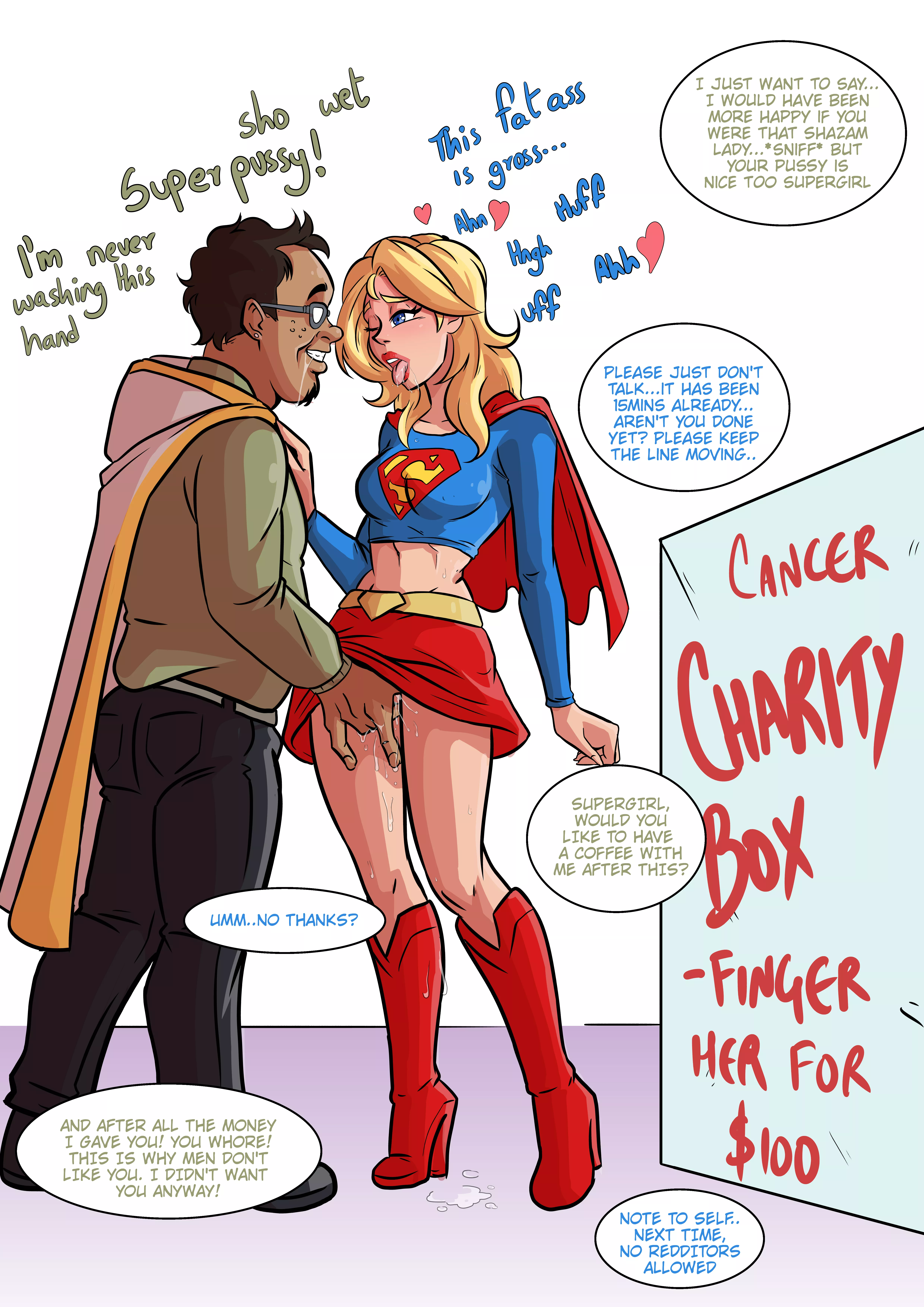 Supergirl does it for charity