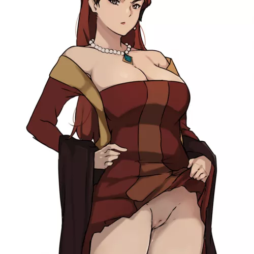 What's under a noble woman's skirt? Hilda's happy to show you!