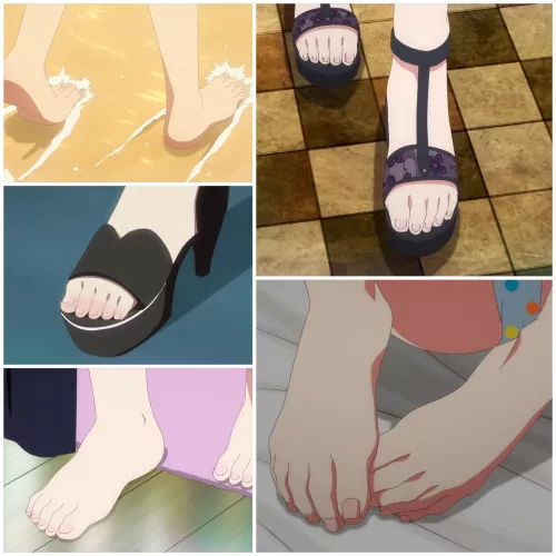 All Kanokari girls have beautiful feet, I could suck them anytime