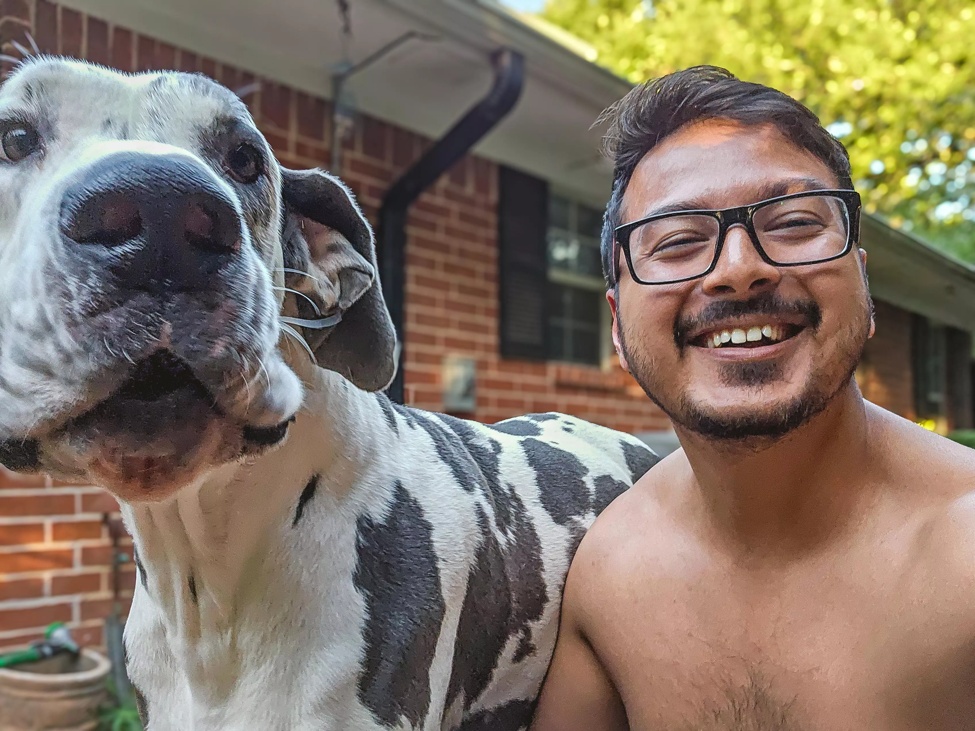 Cannot always fit this big goof's face in a frame