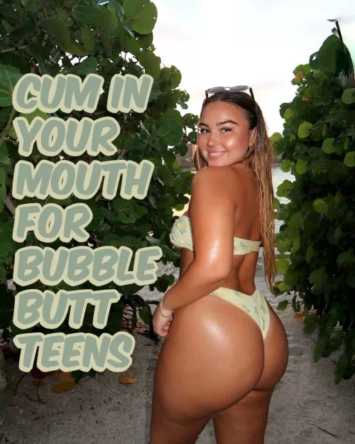 Guzzle your load for bubble butts 