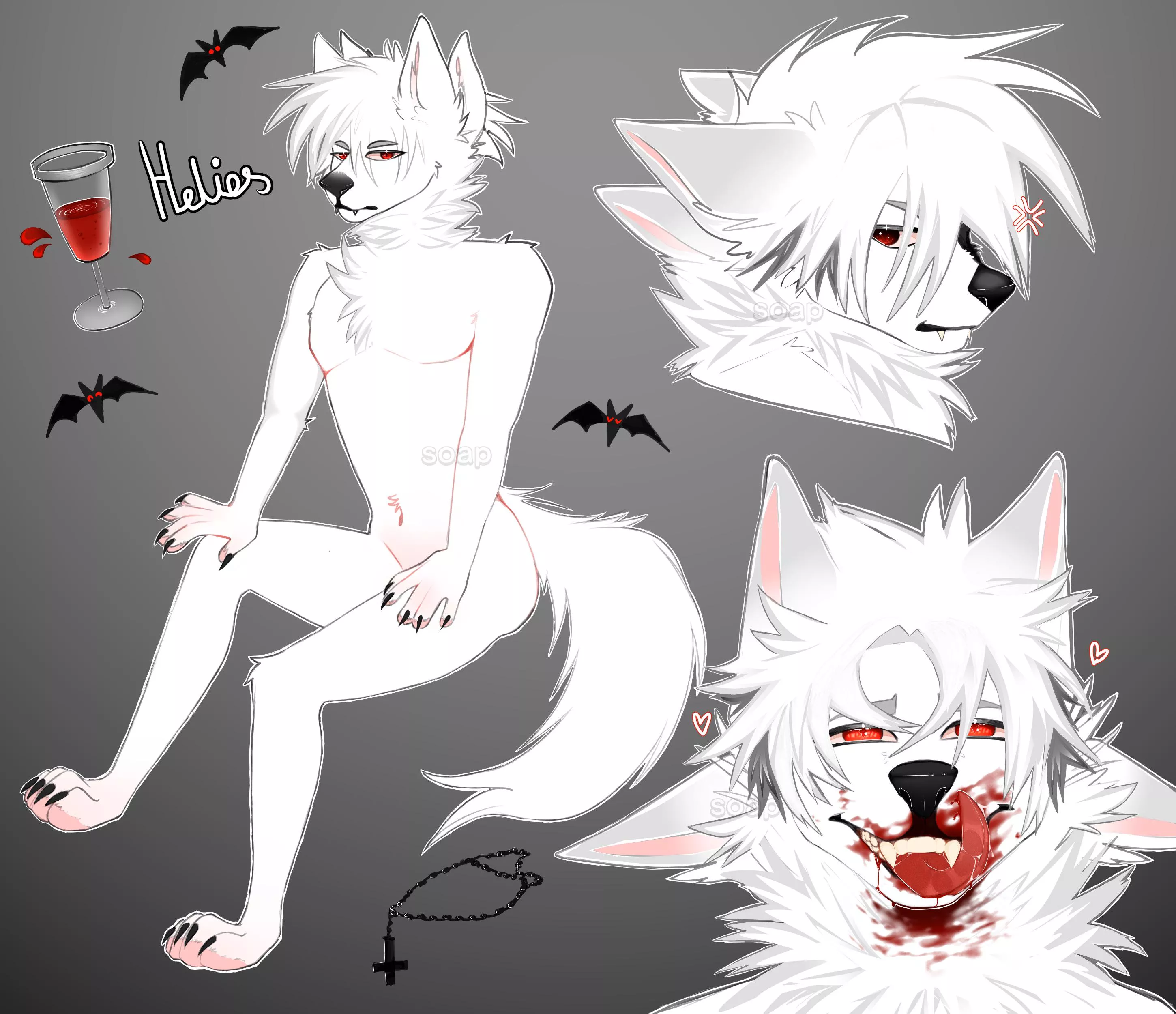 Helios - vamp fursona