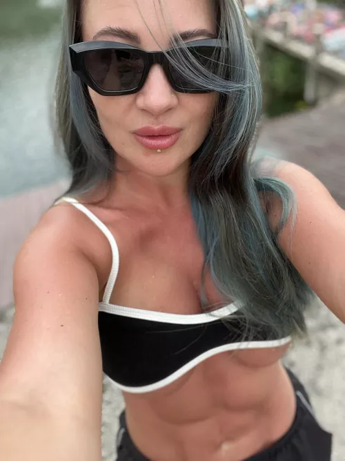 I'm going to sunbathe after a hard workout