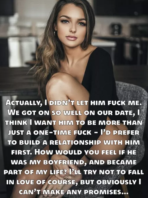 Is it weird that this would turn me on more than if she came home with a used pussy? 