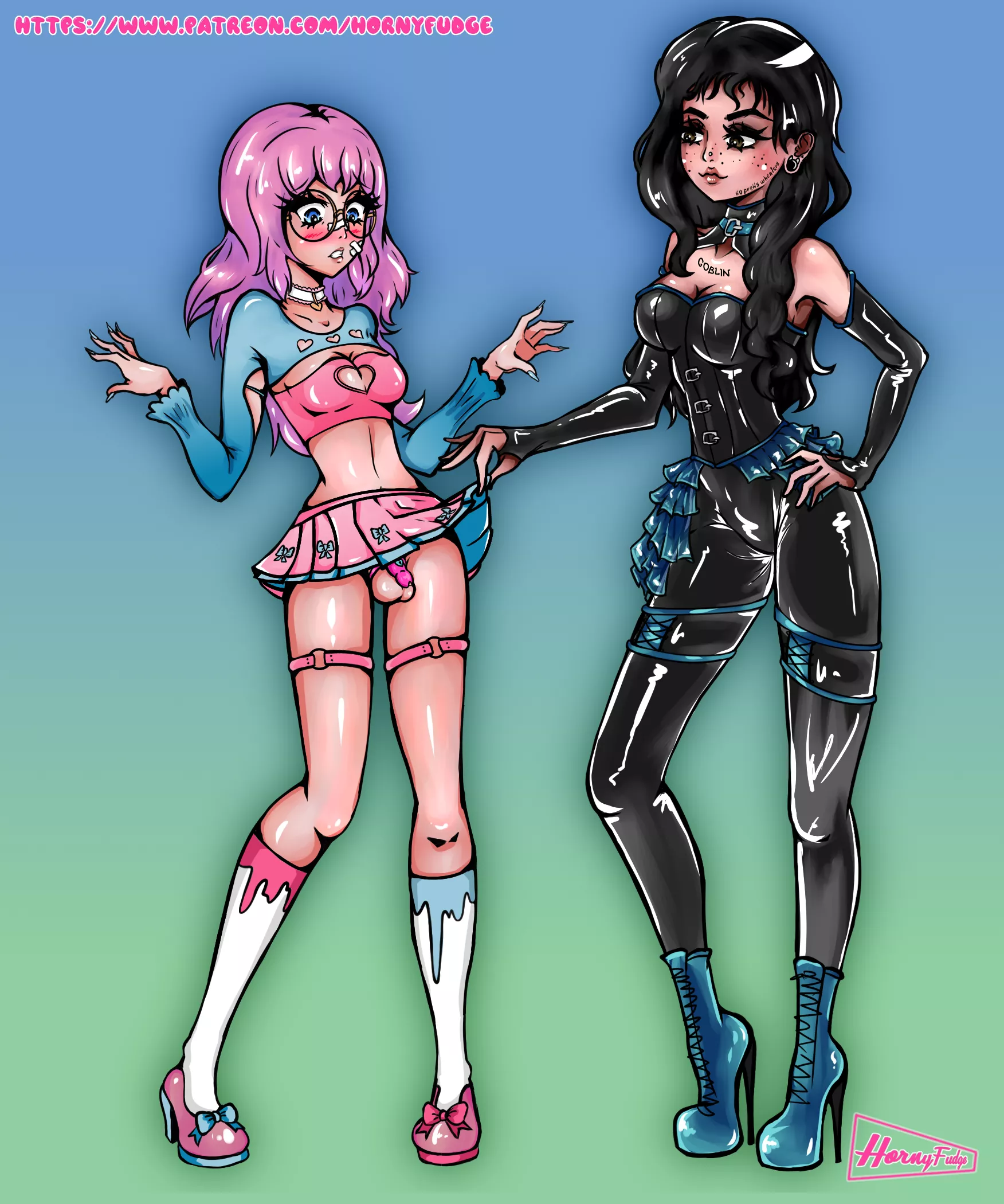 New art for WIP commissioned comic! 🖤 (art by me) 