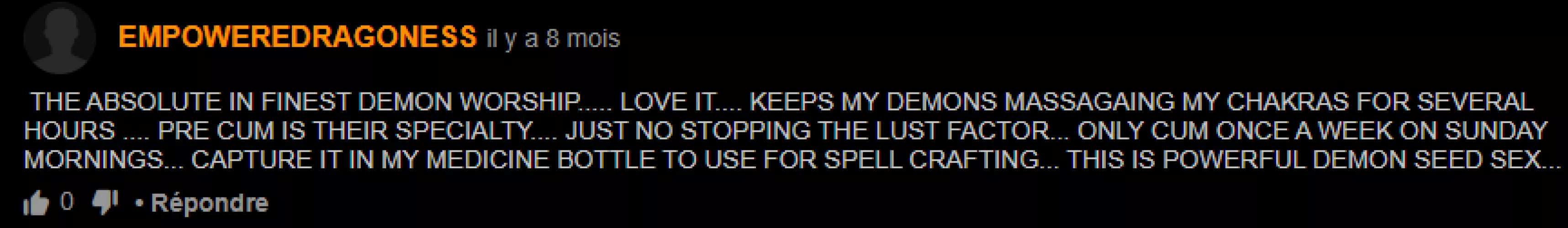 POWERFUL DEMON SEED SEX