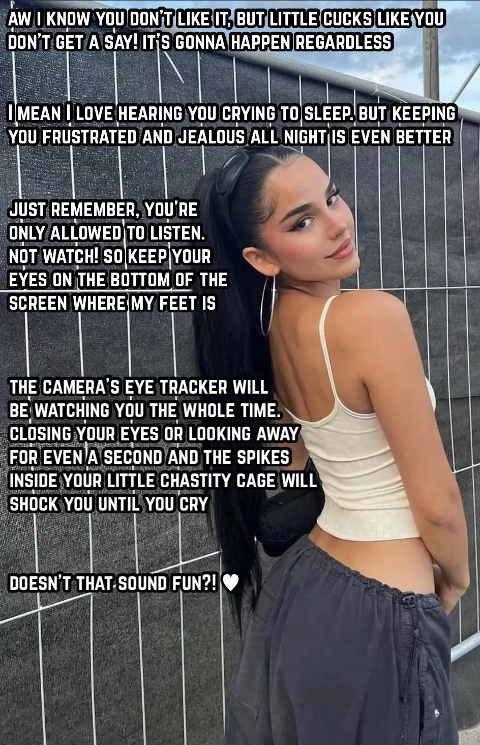 she’s making sure you get a good night’s rest 