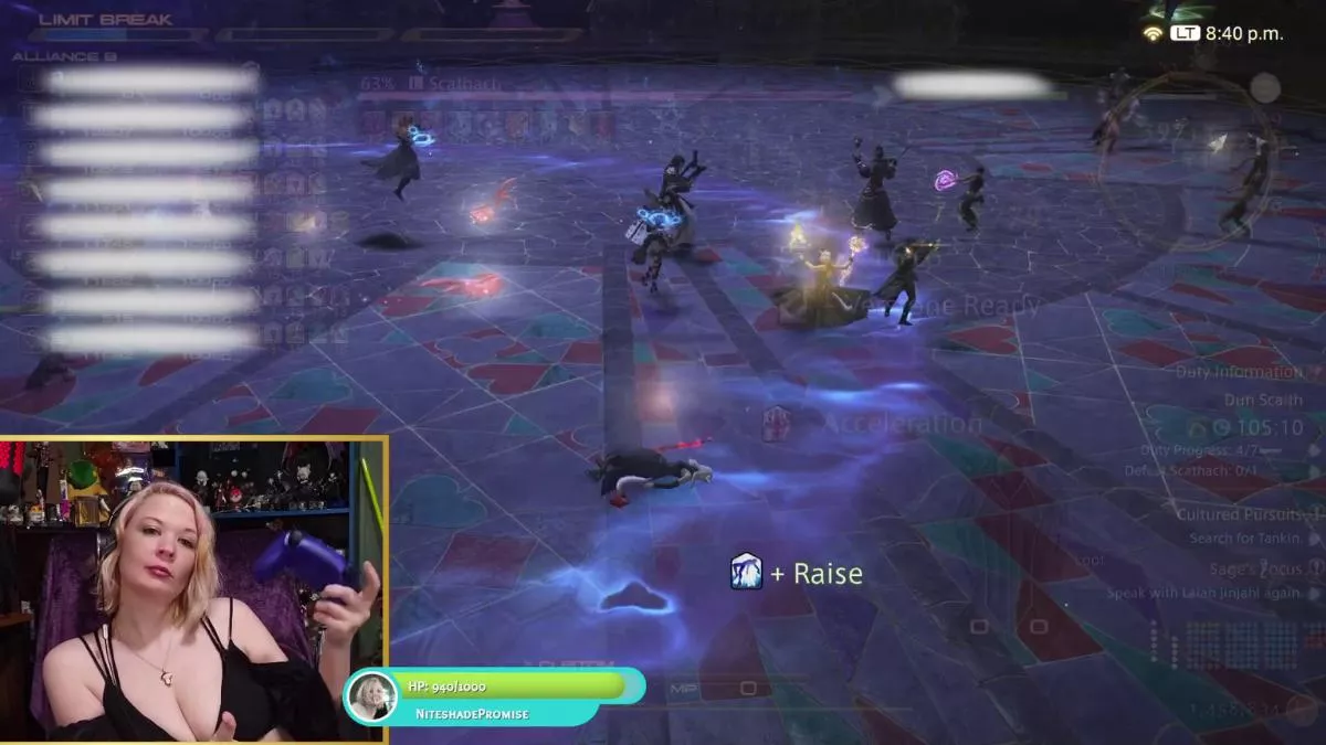 This bitch raid boss kept dropping me.  Love for all the healers that gotta rez my ass.