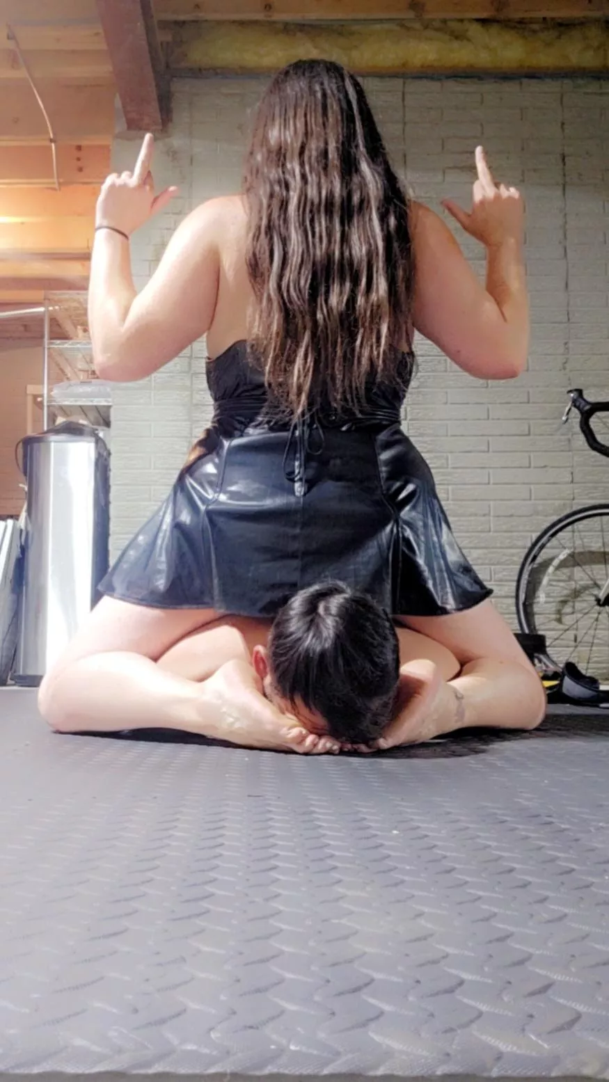 Where a nasty foot slave belongs ! Suffocating on the insoles of my dirty stinky feet. How long would you last?