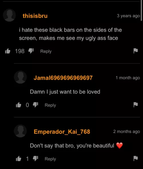 Wholesome hub comments