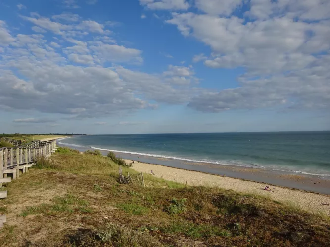 beach walk in France
