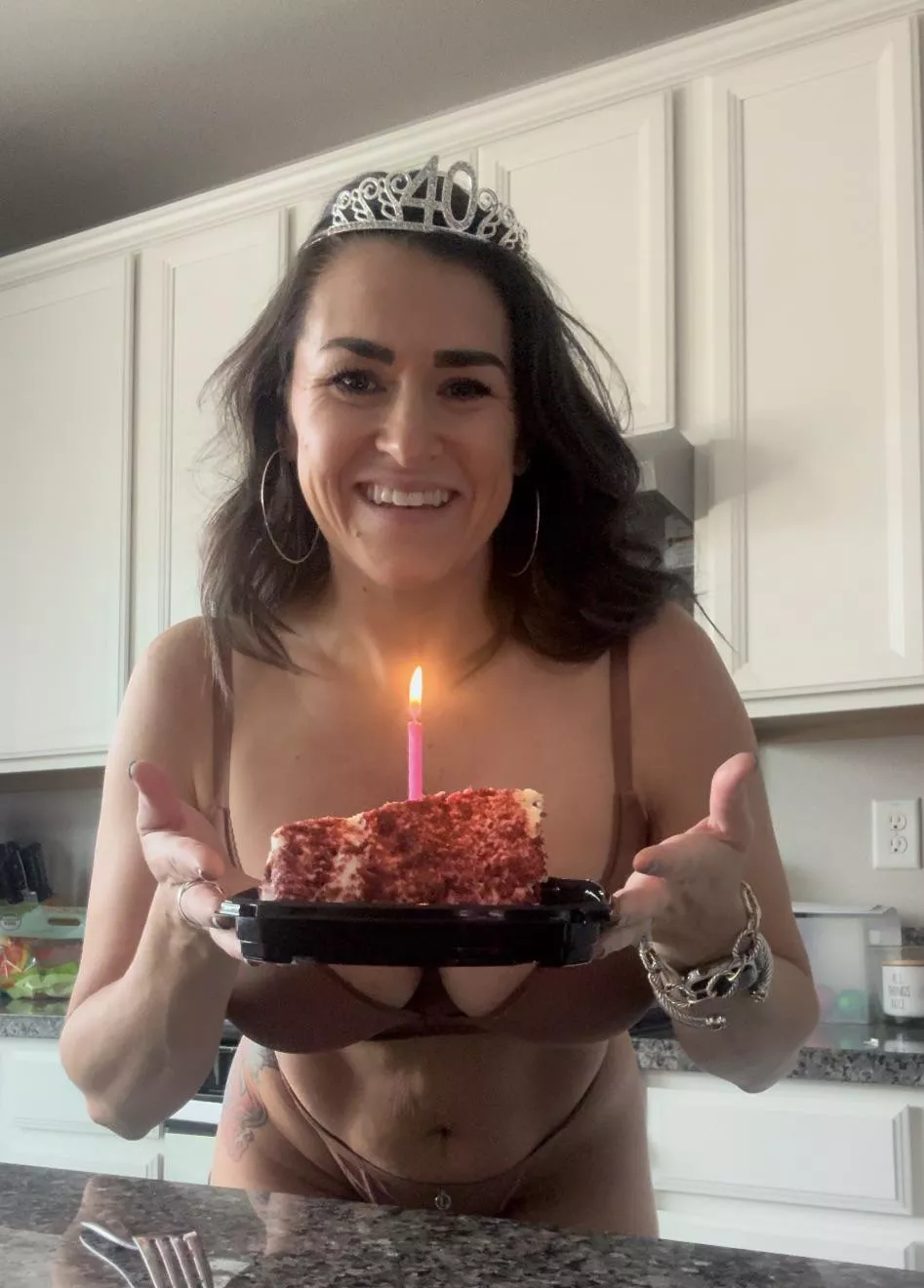 [f]irst day of my forty’s. I plan on doing nothing but eating cake