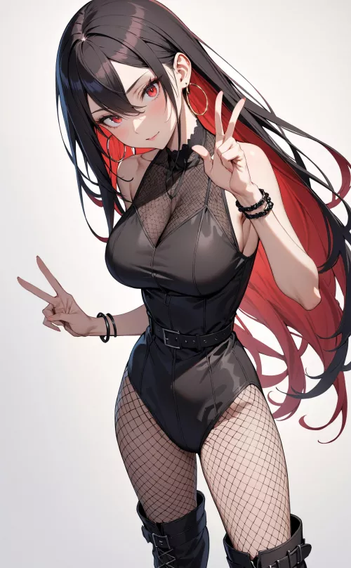 Fish Nets and Body Stocking 