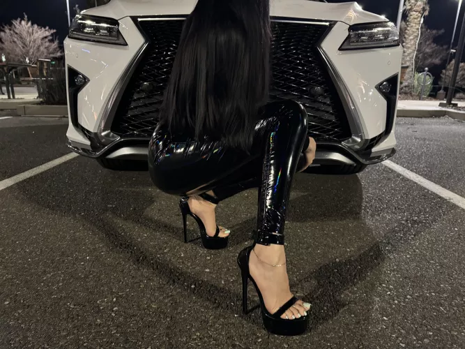 Heels and car 🥰 All what I love 😍